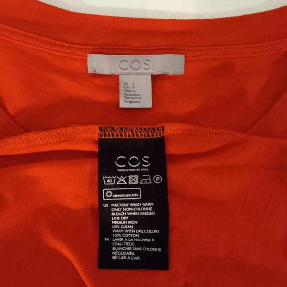 COS Women's Relaxed Fit Short Sleeved T-shirt | US S - Picture 3 of 6